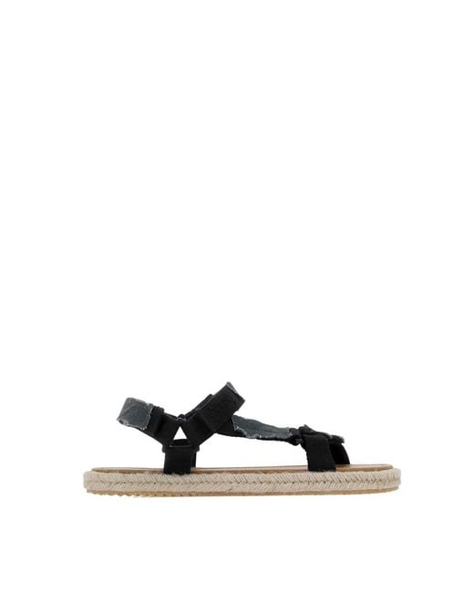 Maison Margiela Black Flat Sandals