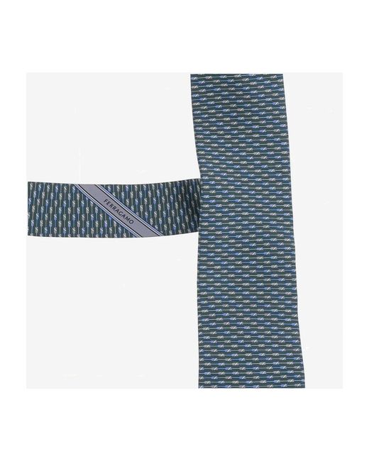 Ties Ferragamo de hombre de color Blue