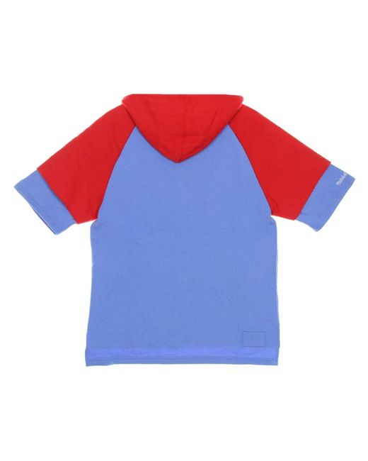 Mitchell & Ness Hoodies & Sweatvesten ,Blauw ,Katoen Houston Oilers Korte Mouw Hoodie Lichtblauw in het Blue voor heren