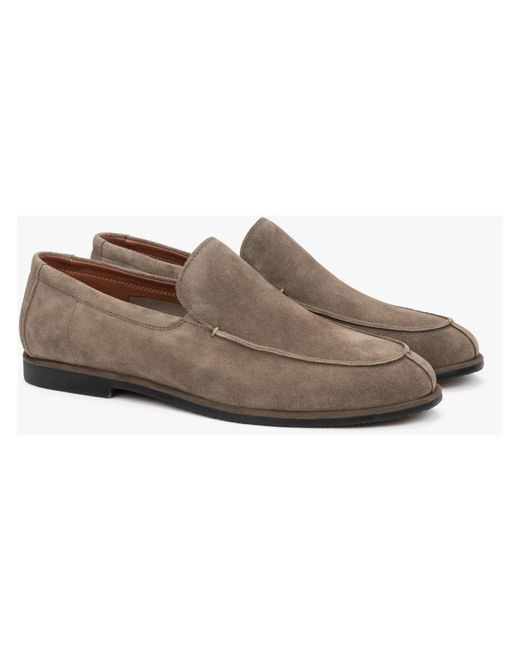 ESTRO Gray Loafers for men