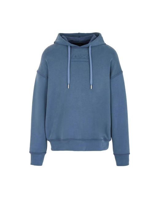Armani Exchange Blaue 3dzmab zjubz felpa sweatshirt in Blue für Herren