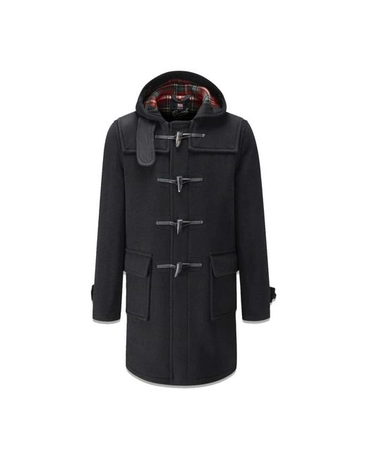 Gloverall Black Single-Breasted Coats for men