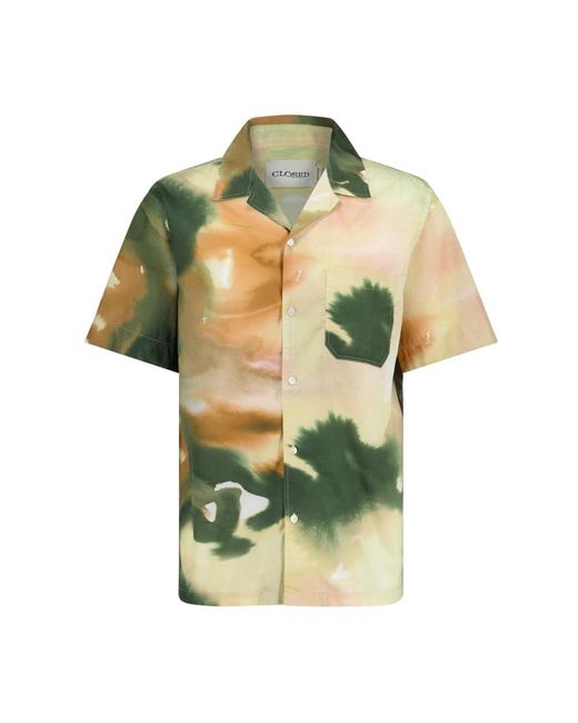 Closed Green Short Sleeve Shirts for men