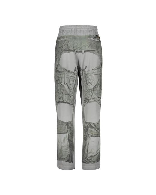 DIESEL Gray Wide Trousers for men