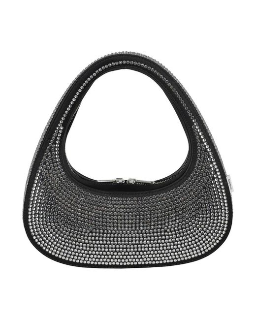 Clutch baguette con cristalli di Coperni in Black