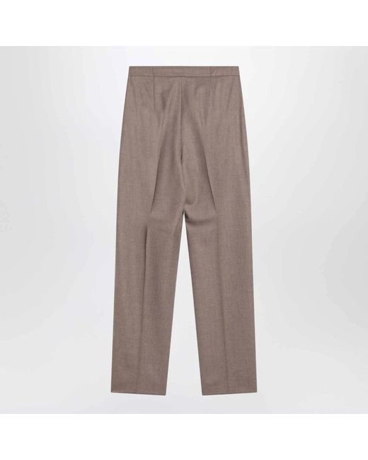 Max Mara Dove Regular Broek in het Brown