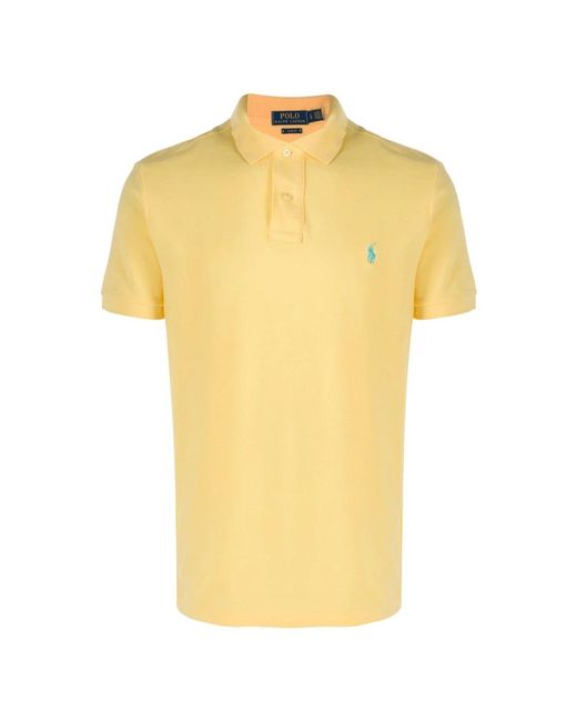 Ralph Lauren Yellow Polo Shirts for men