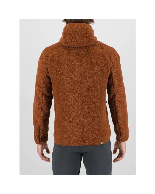 Karpos Brown Faux Fur & Shearling Jackets for men