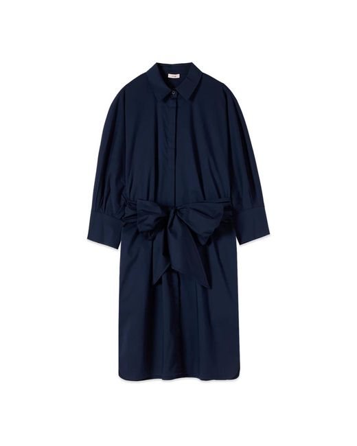 Midi Dresses Oltre en coloris Blue