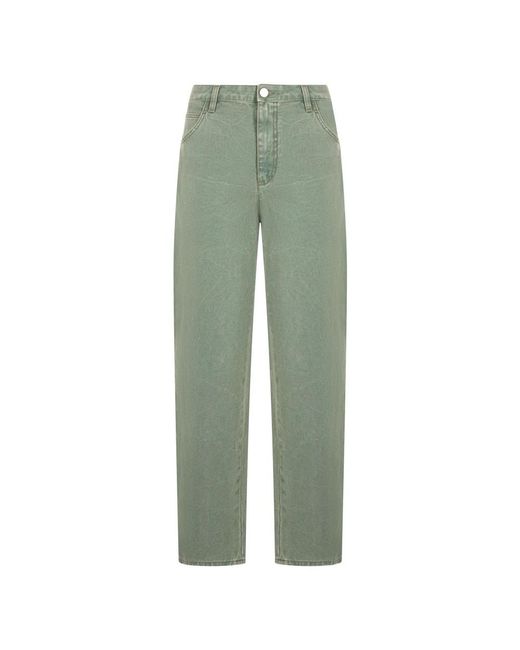 Alberta Ferretti Green Straight Fit Jeans