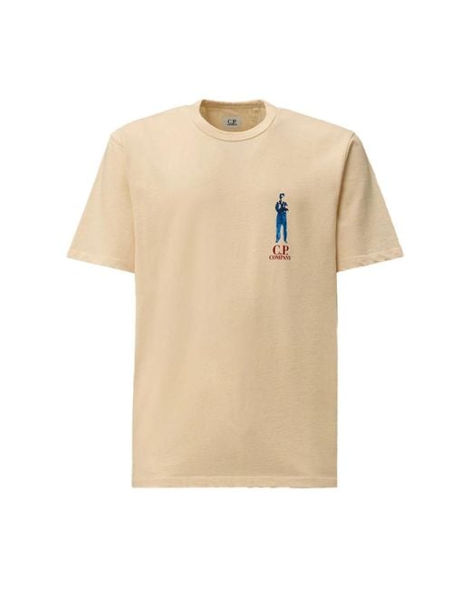 C P Company T-Shirts in het Natural voor heren