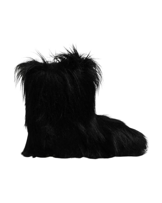 Dolce & Gabbana Black Winter Boots for men