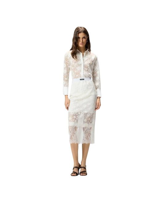 Pinko White Midi Skirts