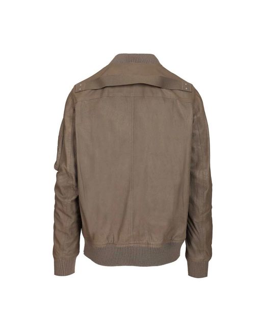 Rick Owens Lamsleren Bomberjack in het Brown voor heren
