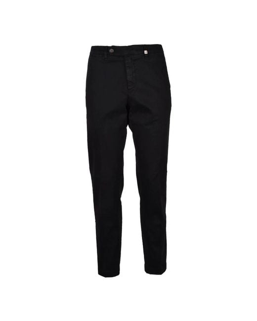 Myths Black Slim-Fit Trousers for men