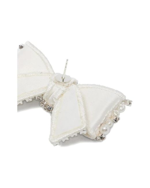 Self-Portrait White Jewellery With Crystal Embellishments