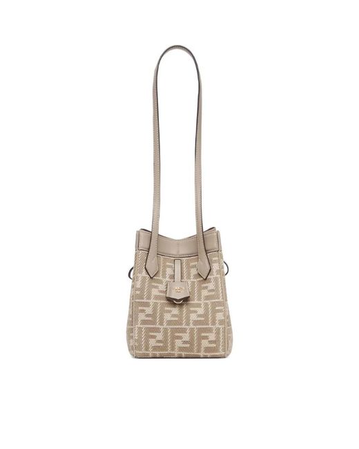 Fendi Natural Bucket Bags