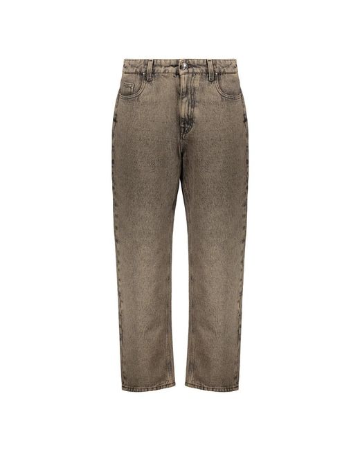 Moorer Gray Straight Fit Jeans