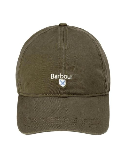 Barbour Green Caps for men