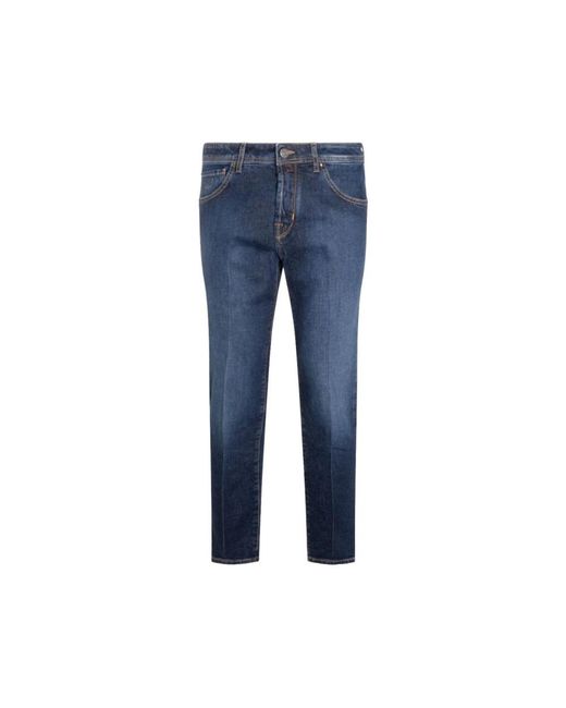 Jacob Cohen Blue Straight Fit Jeans for men