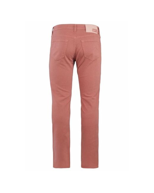 Jacob Cohen Red Slim-Fit Trousers for men