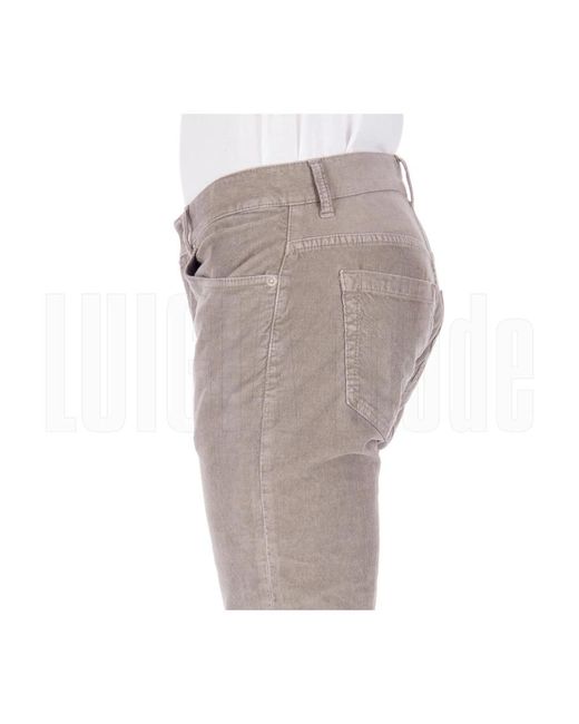Trousers > slim-fit trousers Dondup pour homme en coloris Gray