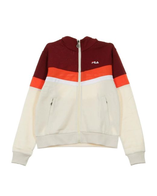 Fila Hoodies & Sweatvesten ,Veelkleurig Trainingsjack in het Red