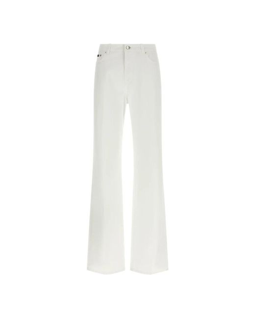 Dolce & Gabbana White Bootcut Jeans