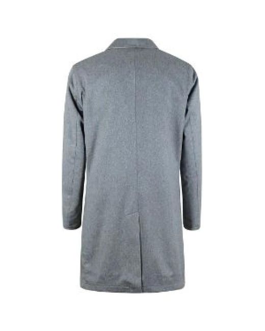 KIRED Blue Single-Breasted Coats for men