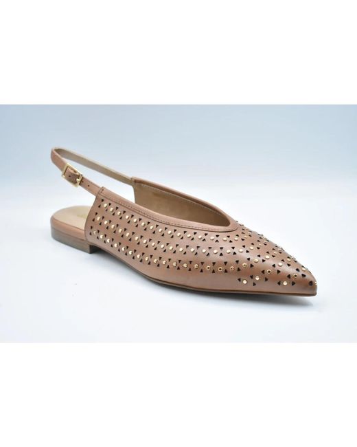 Janet & Janet Brown Ballerina Shoes