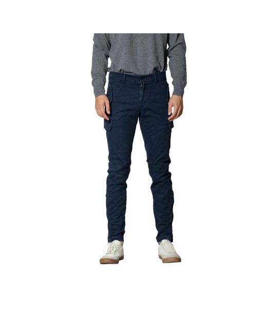 Mason's Blue Slim-Fit Trousers for men