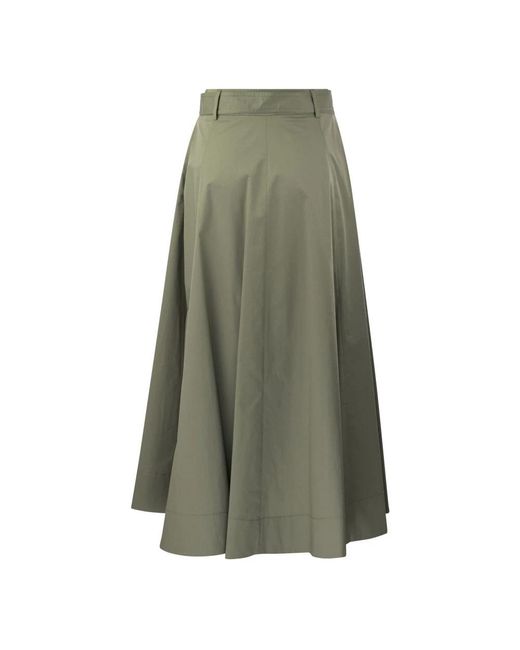 Peserico Green Midi Skirts