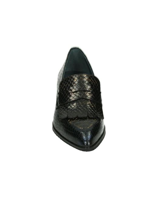 Pertini Schoenen ,Zwart ,Leer Bronze Slip-Ons Passion Lac Upper in het Black