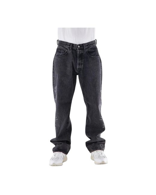 Aries Blue Loose-Fit Jeans for men