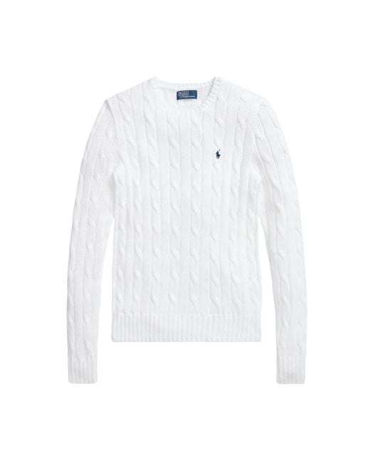 Polo Ralph Lauren White Round-Neck Knitwear