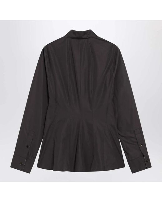 Burberry Lange Mouwen Overhemd Met Knopen in het Black