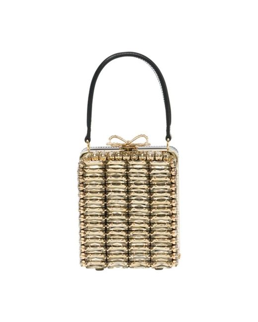 Mini Bags di Self-Portrait in Metallic