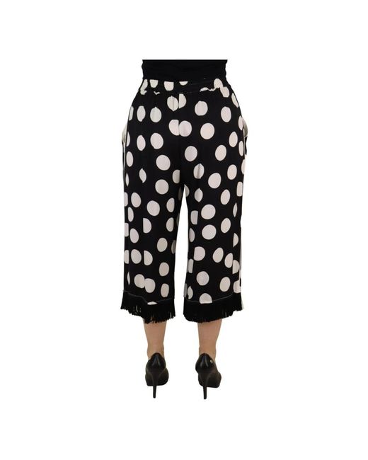 Trousers > cropped trousers Dolce & Gabbana en coloris Black