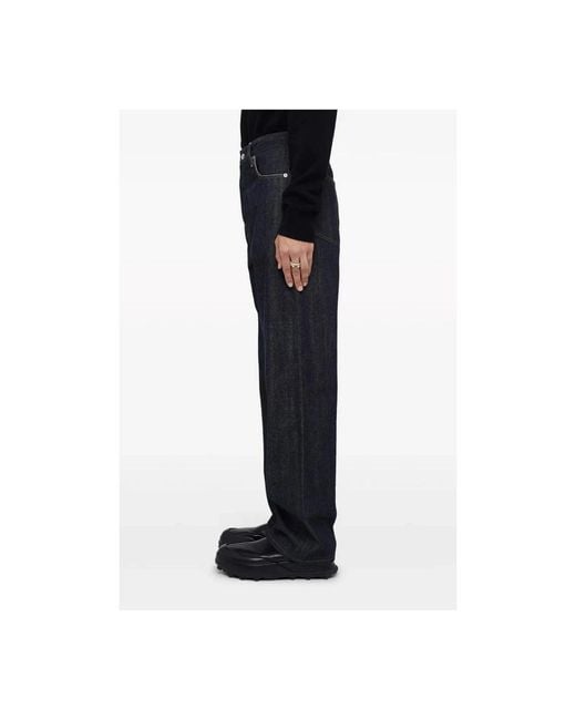 Jil Sander Blue Straight Fit Jeans for men