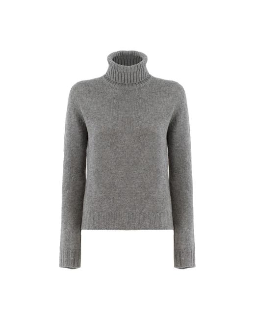 Fabiana Filippi Women's Gray Cashmere Knitwear turtlenecks