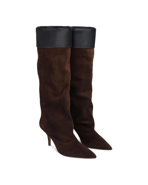 Paris Texas Brown Heeled Boots