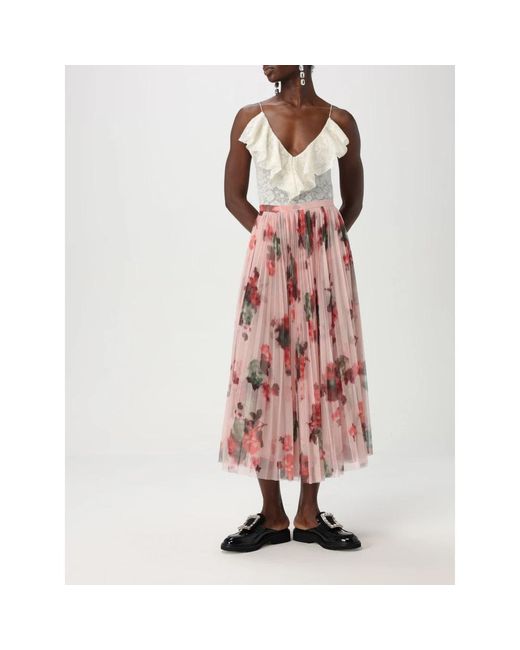 Philosophy Di Lorenzo Serafini Midi Skirts in het Pink