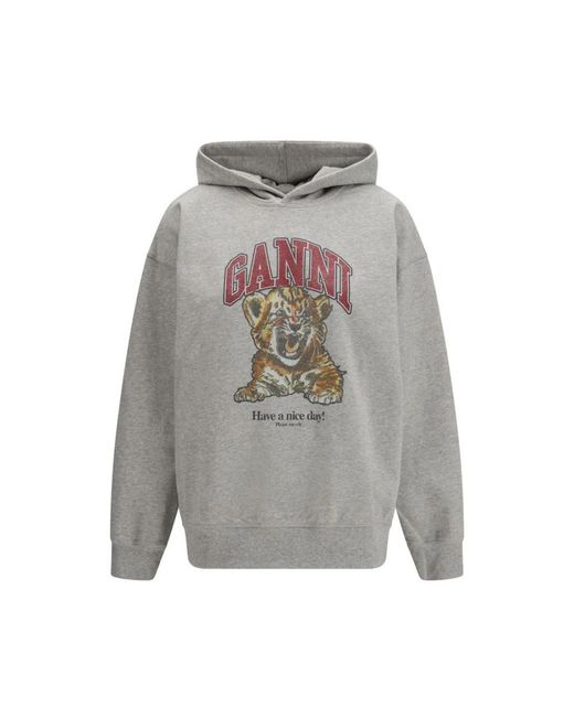 Ganni Gray Hoodies