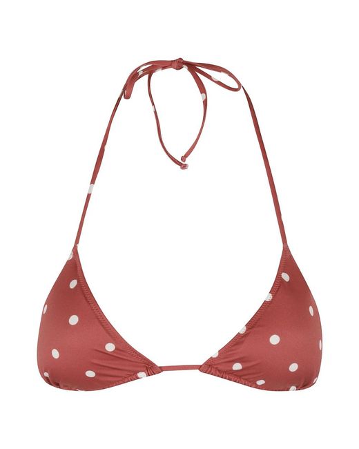 Mc2 Saint Barth Badmode ,Rood ,Triangle Bikini Top in het Red