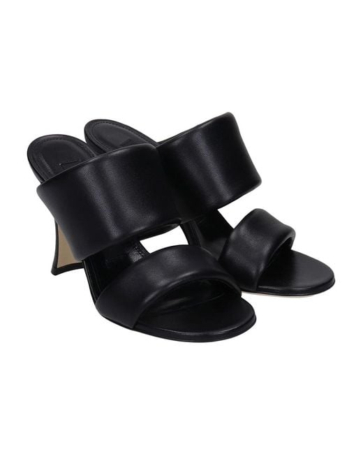 Sergio Rossi Black Heeled Mules