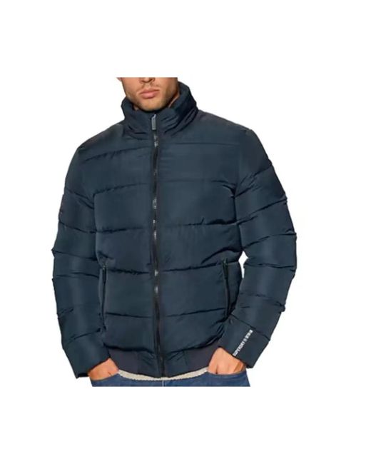 Superdry Jassen ,Blauw ,Polyester Sport Track Jack Voor Mannen in het Blue voor heren
