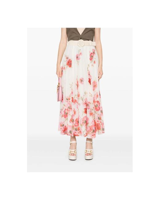 Zimmermann Pink Maxi Lightburst Kleid