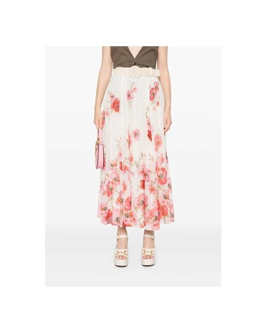 Maxi Skirts di Zimmermann in Pink