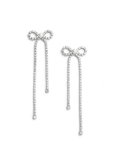 Earrings Self-Portrait de color White