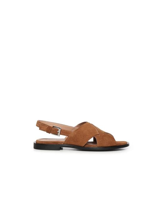 Carmens Brown Flat Sandals